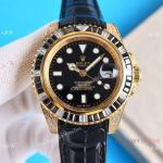 Copy Rolex Submariner Diamond and Gold 40mm watches Citizen Movement